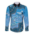 Adelaide Strikers NAIDOC Week 2026 Custom Long Sleeve Button Shirt 50 Years Deadly Indigenous Art Glitter Effect