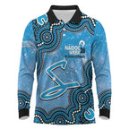 Adelaide Strikers NAIDOC Week 2026 Custom Long Sleeve Polo Shirt 50 Years Deadly Indigenous Art Glitter Effect