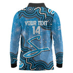 Adelaide Strikers NAIDOC Week 2026 Custom Long Sleeve Polo Shirt 50 Years Deadly Indigenous Art Glitter Effect