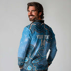 Adelaide Strikers NAIDOC Week 2026 Custom Long Sleeve Polo Shirt 50 Years Deadly Indigenous Art Glitter Effect