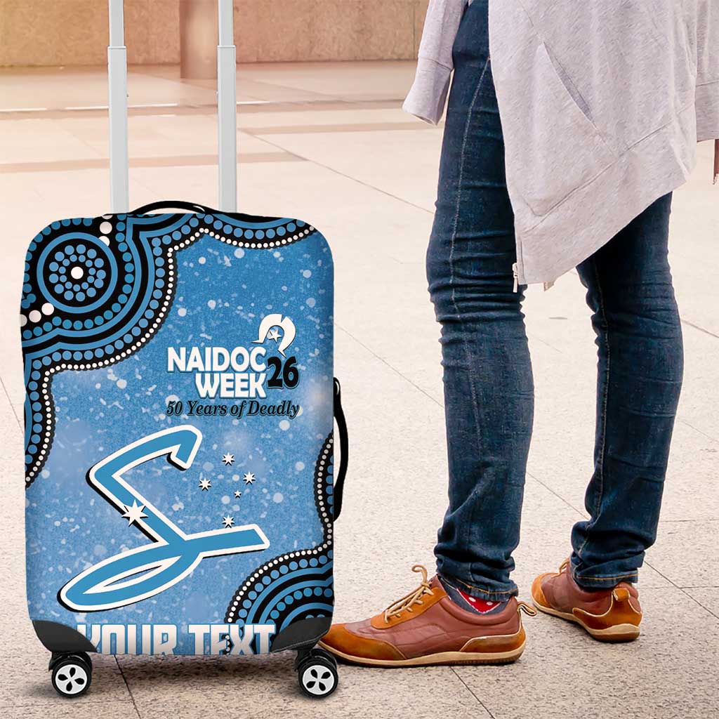Adelaide Strikers NAIDOC Week 2026 Custom Luggage Cover 50 Years Deadly Indigenous Art Glitter Effect