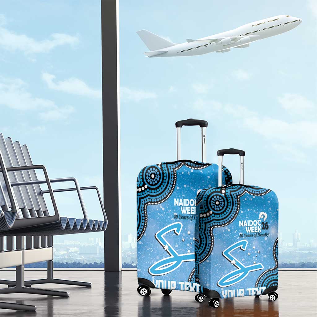 Adelaide Strikers NAIDOC Week 2026 Custom Luggage Cover 50 Years Deadly Indigenous Art Glitter Effect