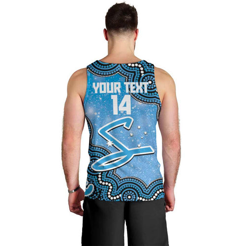Adelaide Strikers NAIDOC Week 2026 Custom Men Tank Top 50 Years Deadly Indigenous Art Glitter Effect