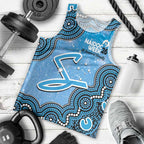 Adelaide Strikers NAIDOC Week 2026 Custom Men Tank Top 50 Years Deadly Indigenous Art Glitter Effect