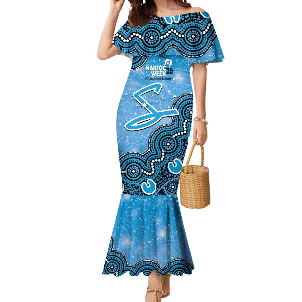 Adelaide Strikers NAIDOC Week 2026 Custom Mermaid Dress 50 Years Deadly Indigenous Art Glitter Effect