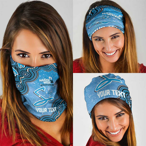 Adelaide Strikers NAIDOC Week 2026 Custom Neck Gaiter 50 Years Deadly Indigenous Art Glitter Effect