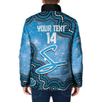 Adelaide Strikers NAIDOC Week 2026 Custom Padded Jacket 50 Years Deadly Indigenous Art Glitter Effect
