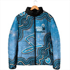 Adelaide Strikers NAIDOC Week 2026 Custom Padded Jacket 50 Years Deadly Indigenous Art Glitter Effect
