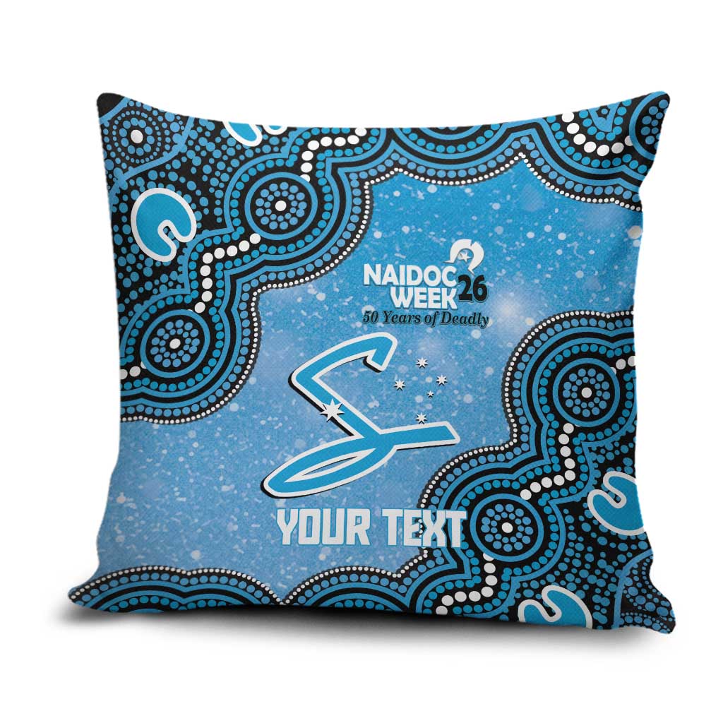 Adelaide Strikers NAIDOC Week 2026 Custom Pillow Cover 50 Years Deadly Indigenous Art Glitter Effect