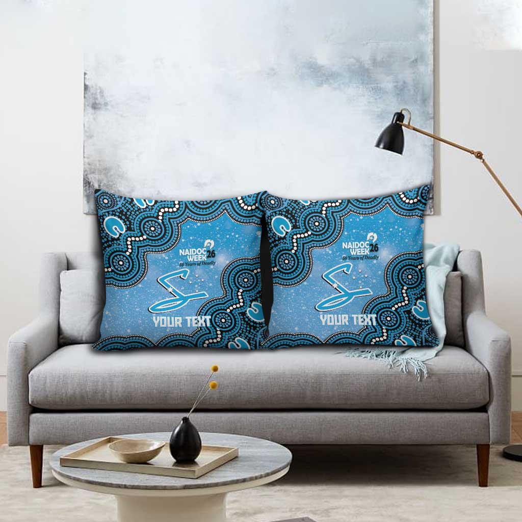 Adelaide Strikers NAIDOC Week 2026 Custom Pillow Cover 50 Years Deadly Indigenous Art Glitter Effect