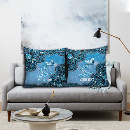 Adelaide Strikers NAIDOC Week 2026 Custom Pillow Cover 50 Years Deadly Indigenous Art Glitter Effect