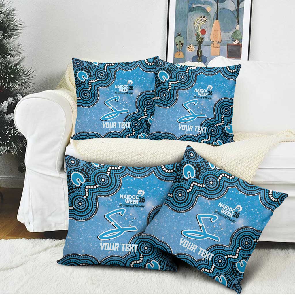 Adelaide Strikers NAIDOC Week 2026 Custom Pillow Cover 50 Years Deadly Indigenous Art Glitter Effect