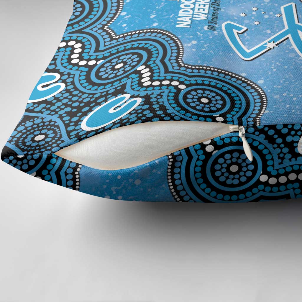 Adelaide Strikers NAIDOC Week 2026 Custom Pillow Cover 50 Years Deadly Indigenous Art Glitter Effect