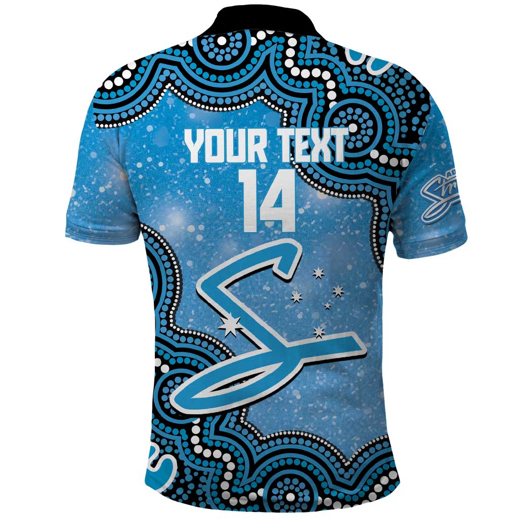 Adelaide Strikers NAIDOC Week 2026 Custom Polo Shirt 50 Years Deadly Indigenous Art Glitter Effect
