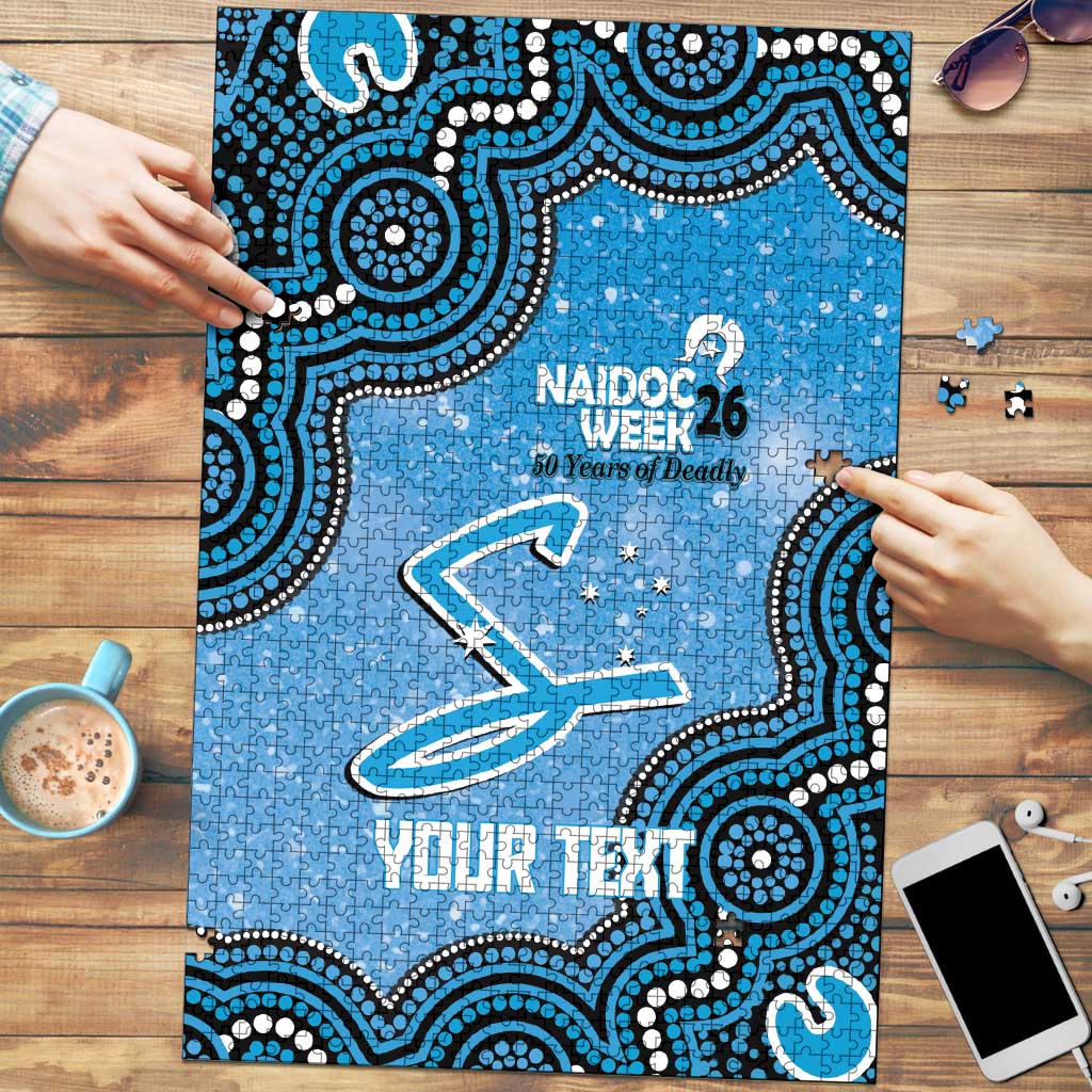 Adelaide Strikers NAIDOC Week 2026 Custom Puzzle 50 Years Deadly Indigenous Art Glitter Effect