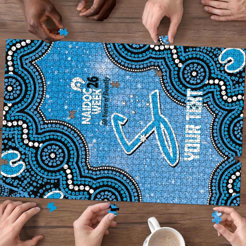 Adelaide Strikers NAIDOC Week 2026 Custom Puzzle 50 Years Deadly Indigenous Art Glitter Effect