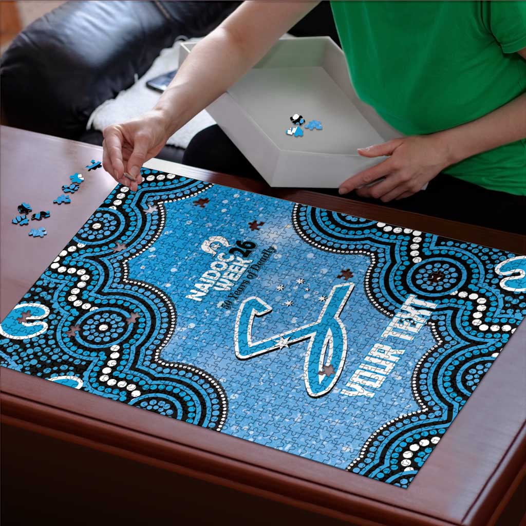 Adelaide Strikers NAIDOC Week 2026 Custom Puzzle 50 Years Deadly Indigenous Art Glitter Effect