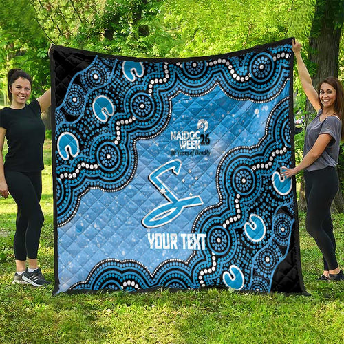 Adelaide Strikers NAIDOC Week 2026 Custom Quilt 50 Years Deadly Indigenous Art Glitter Effect