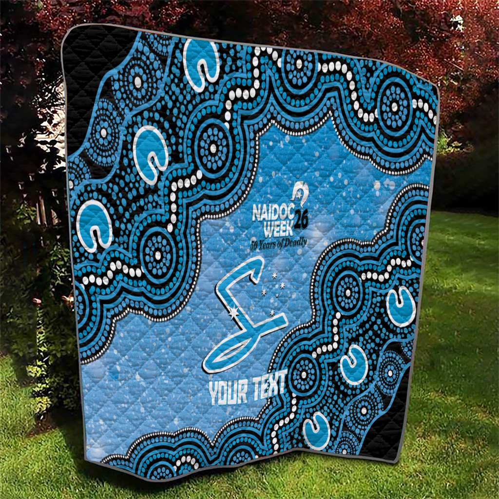 Adelaide Strikers NAIDOC Week 2026 Custom Quilt 50 Years Deadly Indigenous Art Glitter Effect