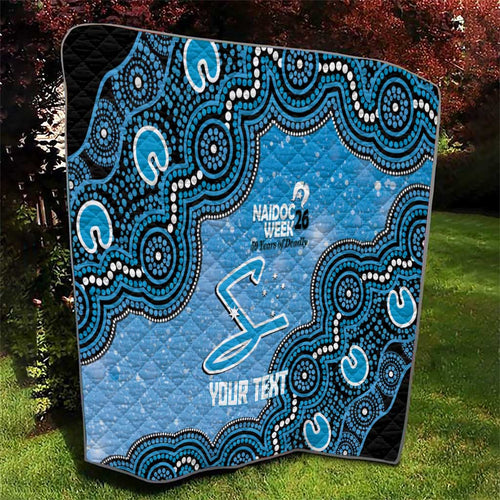Adelaide Strikers NAIDOC Week 2026 Custom Quilt 50 Years Deadly Indigenous Art Glitter Effect