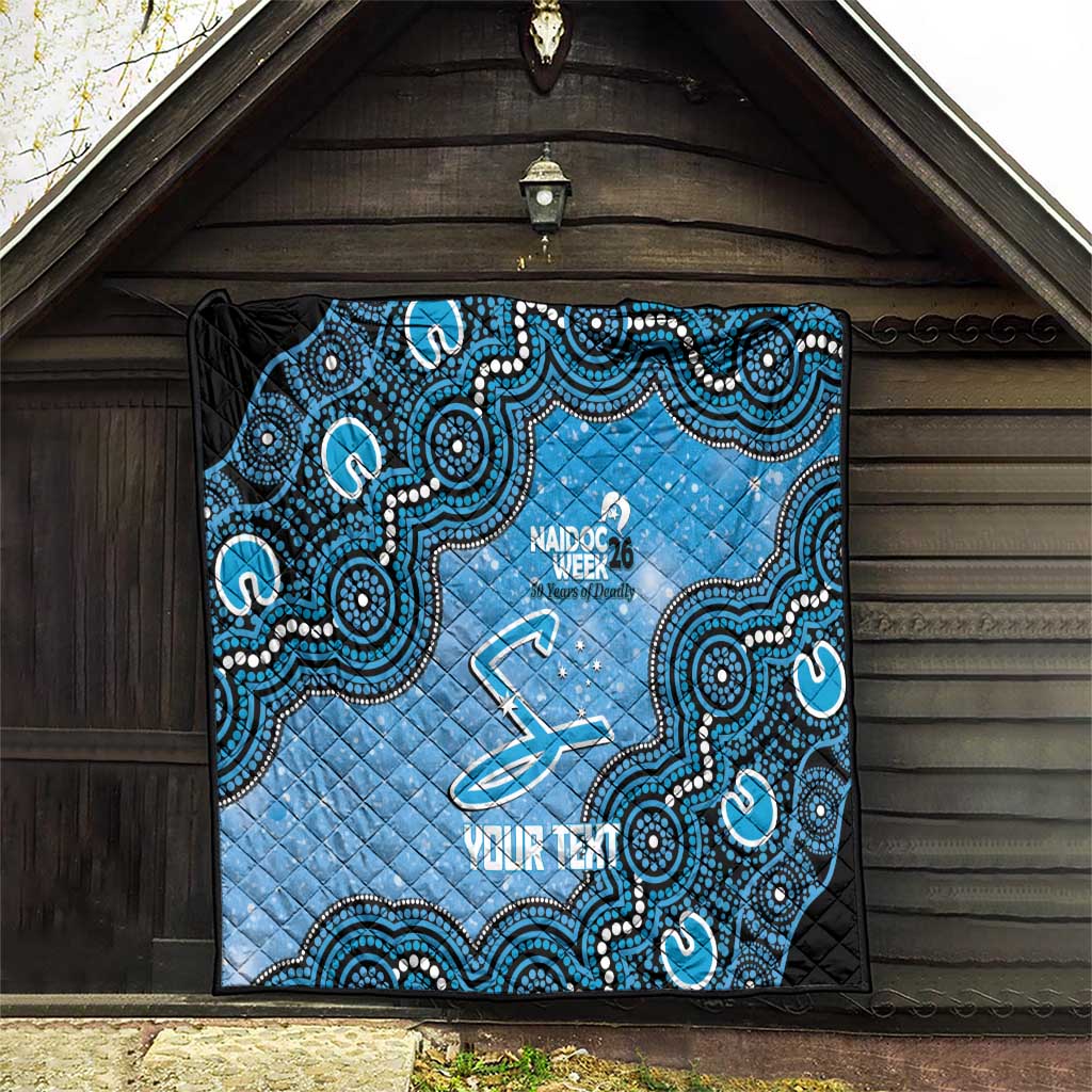 Adelaide Strikers NAIDOC Week 2026 Custom Quilt 50 Years Deadly Indigenous Art Glitter Effect