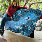 Adelaide Strikers NAIDOC Week 2026 Custom Quilt 50 Years Deadly Indigenous Art Glitter Effect