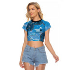 Adelaide Strikers NAIDOC Week 2026 Custom Raglan Cropped T Shirt 50 Years Deadly Indigenous Art Glitter Effect