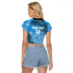 Adelaide Strikers NAIDOC Week 2026 Custom Raglan Cropped T Shirt 50 Years Deadly Indigenous Art Glitter Effect