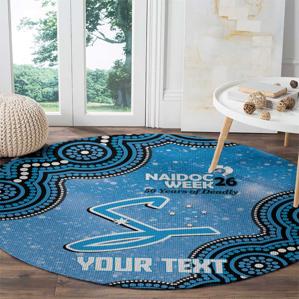 Adelaide Strikers NAIDOC Week 2026 Custom Round Carpet 50 Years Deadly Indigenous Art Glitter Effect