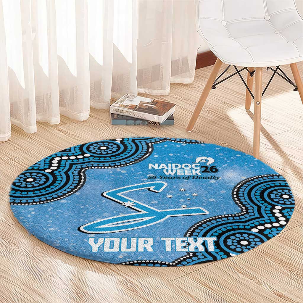 Adelaide Strikers NAIDOC Week 2026 Custom Round Carpet 50 Years Deadly Indigenous Art Glitter Effect
