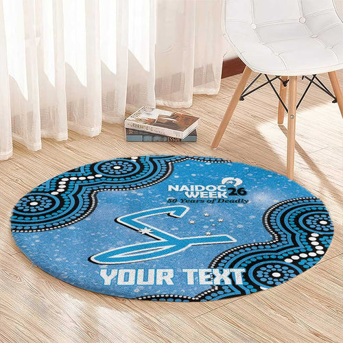 Adelaide Strikers NAIDOC Week 2026 Custom Round Carpet 50 Years Deadly Indigenous Art Glitter Effect