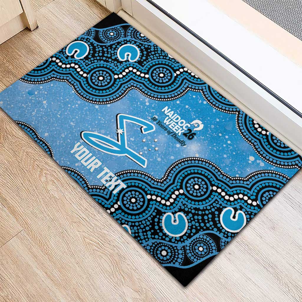 Adelaide Strikers NAIDOC Week 2026 Custom Rubber Doormat 50 Years Deadly Indigenous Art Glitter Effect