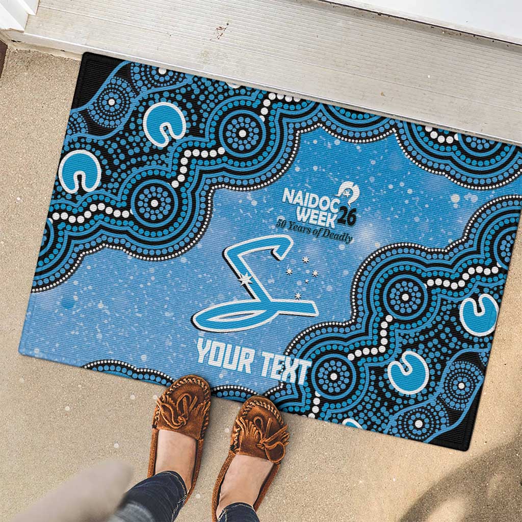 Adelaide Strikers NAIDOC Week 2026 Custom Rubber Doormat 50 Years Deadly Indigenous Art Glitter Effect