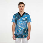 Adelaide Strikers NAIDOC Week 2026 Custom Scrub Top 50 Years Deadly Indigenous Art Glitter Effect