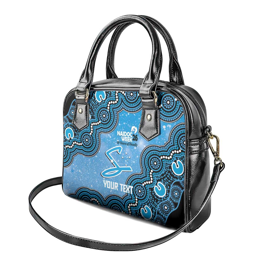 Adelaide Strikers NAIDOC Week 2026 Custom Shoulder Handbag 50 Years Deadly Indigenous Art Glitter Effect
