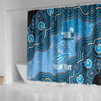 Adelaide Strikers NAIDOC Week 2026 Custom Shower Curtain 50 Years Deadly Indigenous Art Glitter Effect
