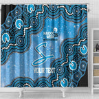 Adelaide Strikers NAIDOC Week 2026 Custom Shower Curtain 50 Years Deadly Indigenous Art Glitter Effect