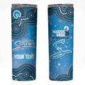 Adelaide Strikers NAIDOC Week 2026 Custom Skinny Tumbler 50 Years Deadly Indigenous Art Glitter Effect