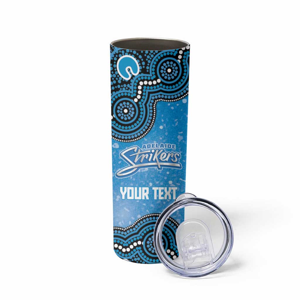 Adelaide Strikers NAIDOC Week 2026 Custom Skinny Tumbler 50 Years Deadly Indigenous Art Glitter Effect