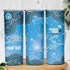 Adelaide Strikers NAIDOC Week 2026 Custom Skinny Tumbler 50 Years Deadly Indigenous Art Glitter Effect