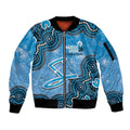 Adelaide Strikers NAIDOC Week 2026 Custom Sleeve Zip Bomber Jacket 50 Years Deadly Indigenous Art Glitter Effect