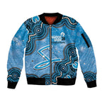 Adelaide Strikers NAIDOC Week 2026 Custom Sleeve Zip Bomber Jacket 50 Years Deadly Indigenous Art Glitter Effect