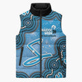 Adelaide Strikers NAIDOC Week 2026 Custom Sleeveless Puffer Jacket 50 Years Deadly Indigenous Art Glitter Effect