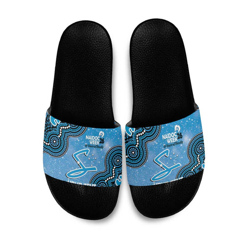 Adelaide Strikers NAIDOC Week 2026 Custom Slide Sandals 50 Years Deadly Indigenous Art Glitter Effect