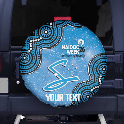 Adelaide Strikers NAIDOC Week 2026 Custom Spare Tire Cover 50 Years Deadly Indigenous Art Glitter Effect