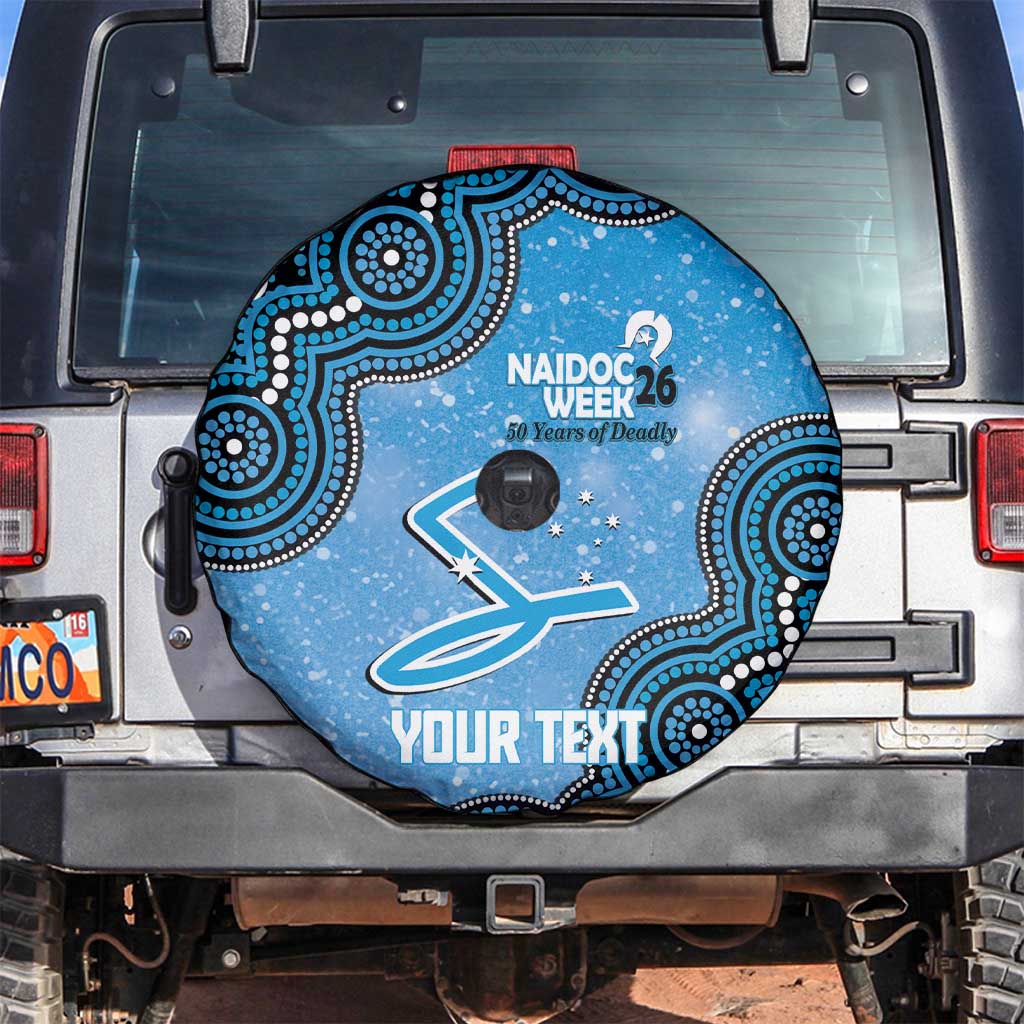 Adelaide Strikers NAIDOC Week 2026 Custom Spare Tire Cover 50 Years Deadly Indigenous Art Glitter Effect