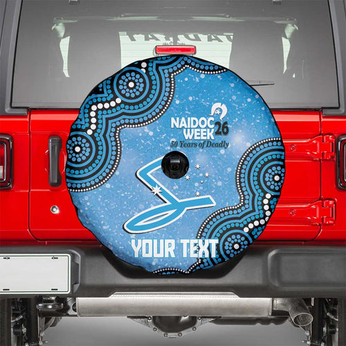 Adelaide Strikers NAIDOC Week 2026 Custom Spare Tire Cover 50 Years Deadly Indigenous Art Glitter Effect