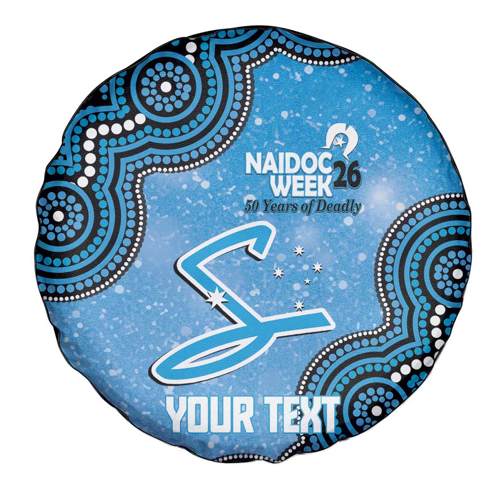 Adelaide Strikers NAIDOC Week 2026 Custom Spare Tire Cover 50 Years Deadly Indigenous Art Glitter Effect