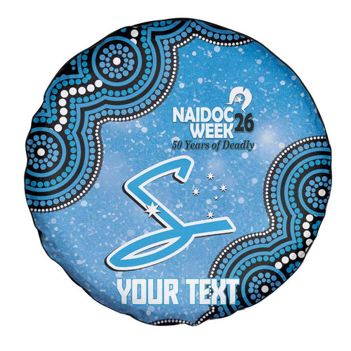 Adelaide Strikers NAIDOC Week 2026 Custom Spare Tire Cover 50 Years Deadly Indigenous Art Glitter Effect