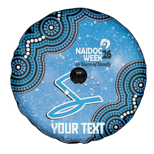 Adelaide Strikers NAIDOC Week 2026 Custom Spare Tire Cover 50 Years Deadly Indigenous Art Glitter Effect